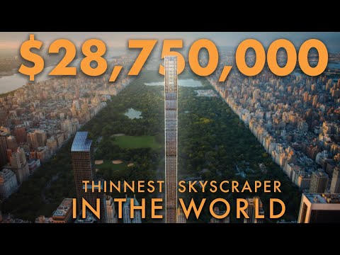 Touring a $28,750,000 Apartment in the THINNEST SKYSCRAPER IN THE WORLD | NYC