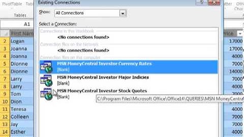 Excel 2010 Class Week 8: Part 1 of 2 (Pivot Tables)