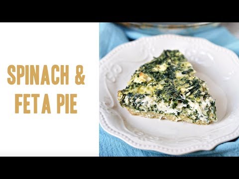 Super Healthy Low-Carb Spinach And Feta Pie