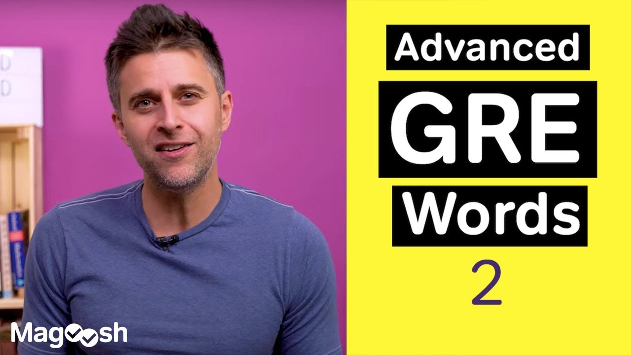 Advanced GRE Words 2 GRE Vocabulary Wednesday YouTube