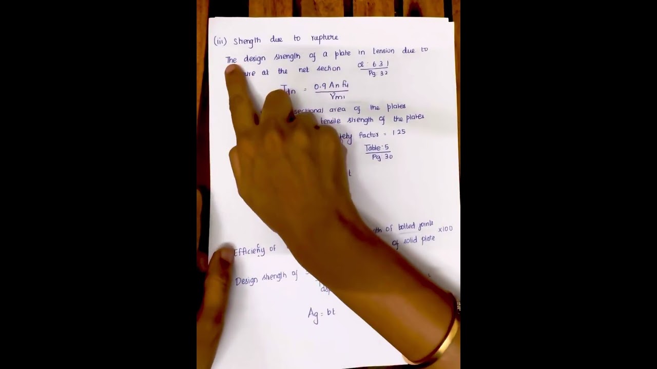 Procedure to solve bolted connections using IS800 2007. Civil engineering.