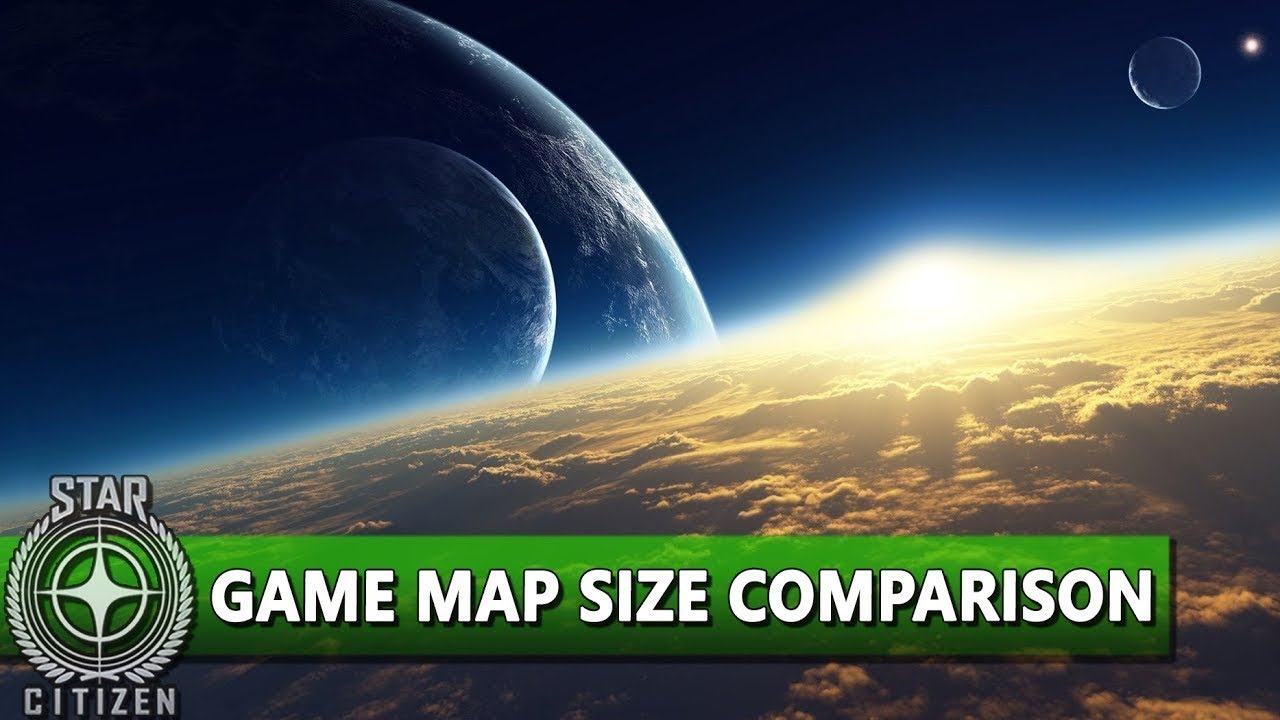 STAR CITIZEN ⭐ VIDEO GAME MAP SIZE COMPARISON 2019 | ALPHA  - YouTube