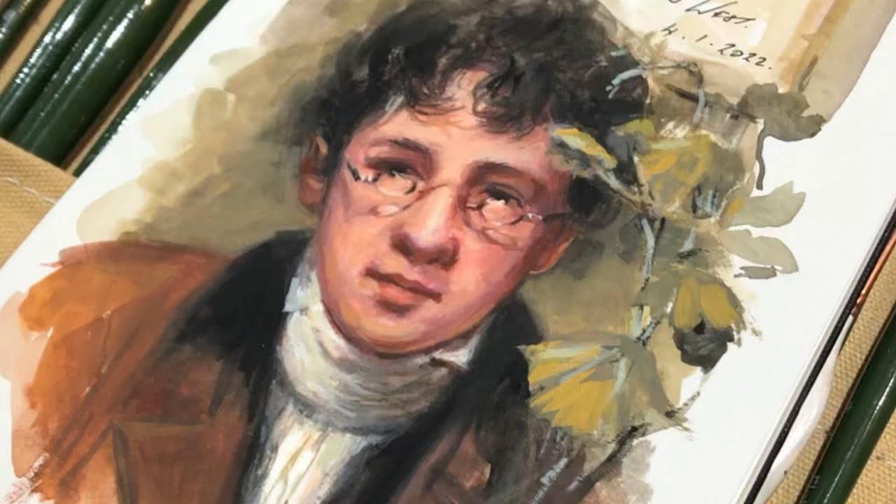 Master Study in Gouache: Rembrandt Peale