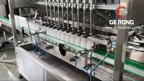 Automatic 10 nozzles bottle filling machine for oil liquid water juice milk