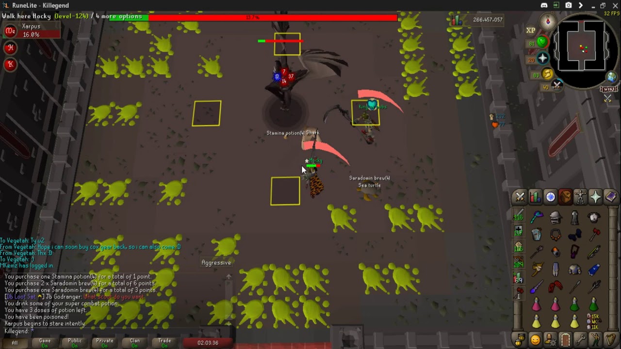 Example of 2- 2 -1 Scythe on Xarpus