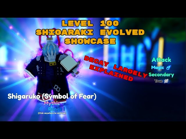 NEW CODE] HOW TO GET NEW MYTHIC SHIGARAKI & EVO STATS SHOWCASE