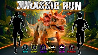 The T-Rex is escaping | RUN FROM THE T-REX! | JURASSIC ADVENTURE Immersive Interactive Warm Up