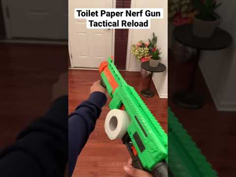 Toiletpapper Gun Toilet Paper Nerf Gun Tactical Reload - YouTube