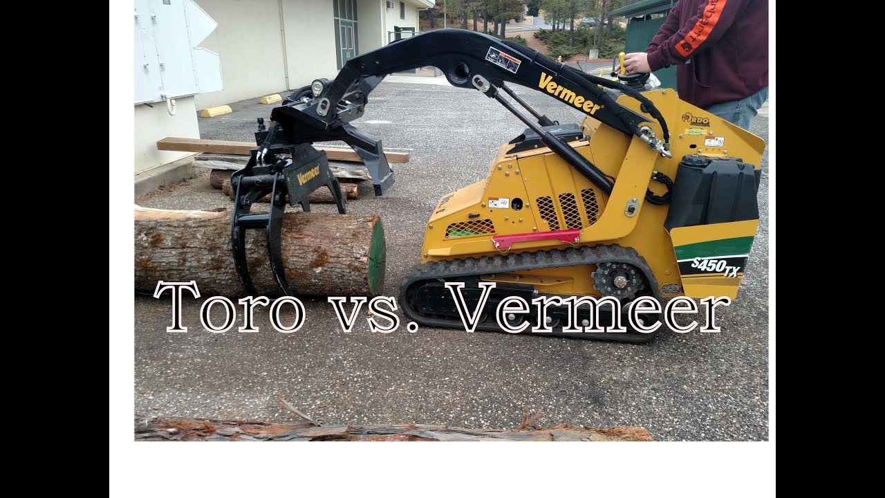 Mini Skid Steer Toro vs  Vermeer