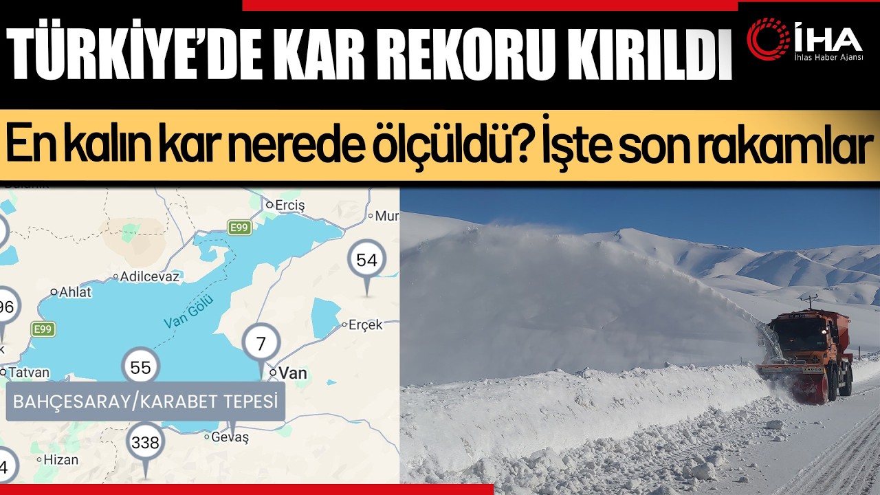 3,38 Metreyle Türkiye’de Kar Rekoru Kırıldı ! Bakın Neresi?