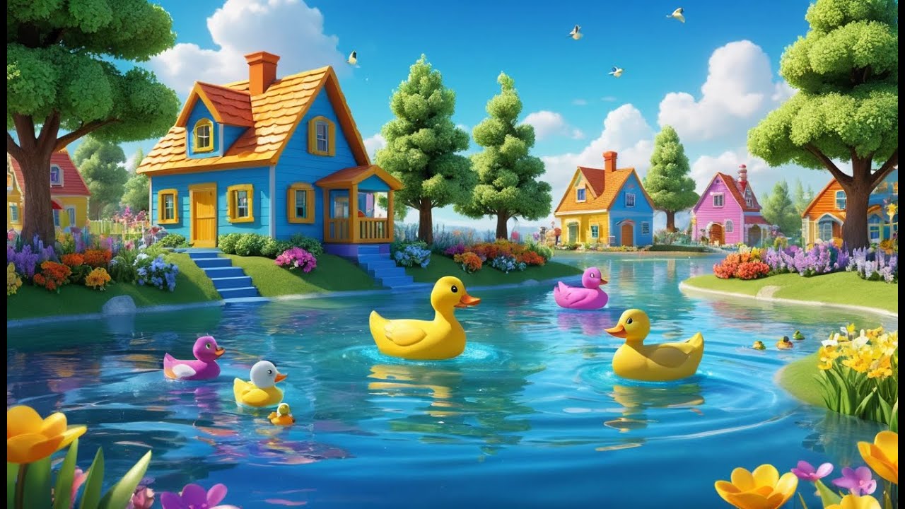 Ducks Go Quack and Fish Go Swish | Playful Animal Song for Toddlers | Fun Nursery Rhyme