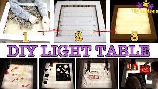 DIY LICHTTISCH (1) &amp; 5 Spielideen dazu - LIGHT TABLE aus IKEA-LACK - günstig! / Täglich Mama