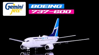 Boeing 737-600 Commercial Aircraft Westjet Airlines C-GWSL 1/400 Diecast Model Airplane | GeminiJets