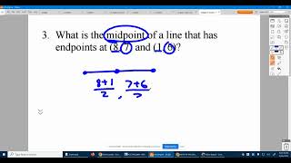 Geometry Chapter 1 Practice Test 2 #3