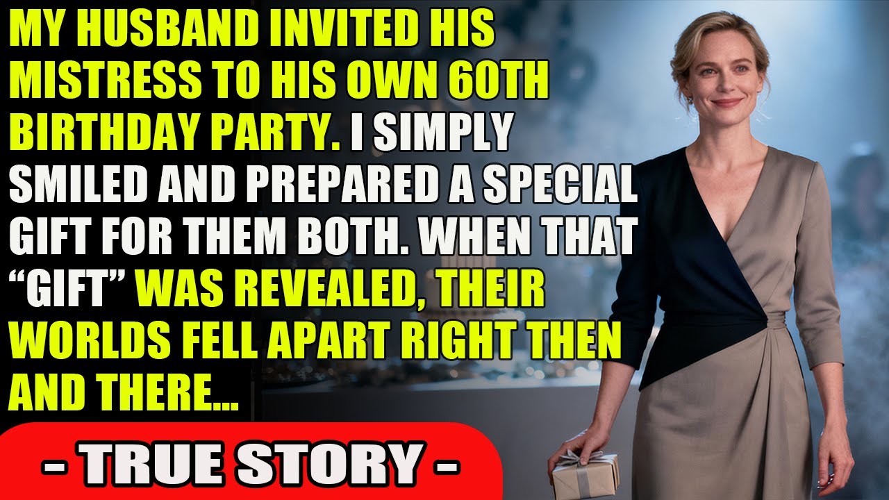 MY HUSBAND INVITED HIS LOVER  TO HIS OWN 60TH BIRTHDAY PARTY. I SIMPLY SMILED — THE GIFT I REVEALED.