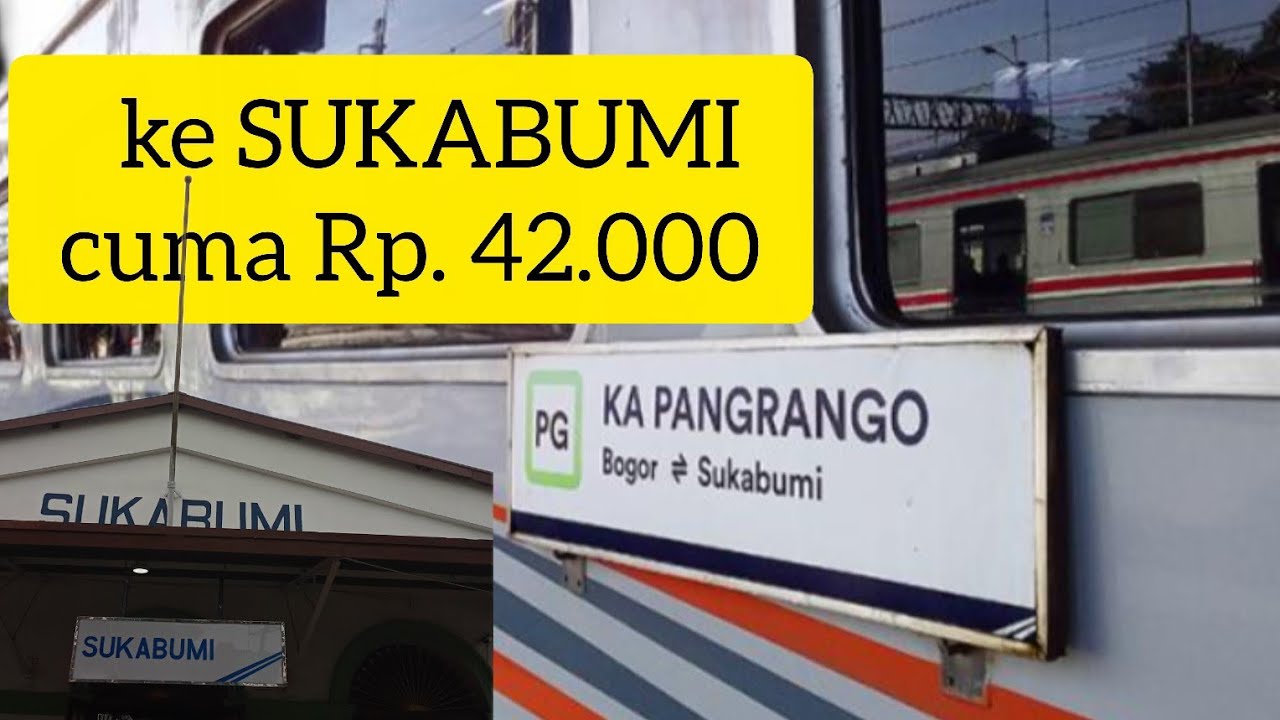 Cuma 42rb naik KA Pangrango ke SUKABUMI❗Kulineran 4 jam di Sukabumi, keretanya MURAH❗