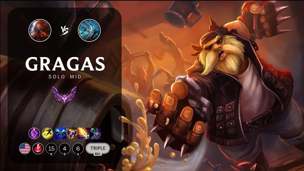 Gragas Mid vs Zilean - NA Master Patch 13.16