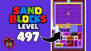Sand Blocks Drop Puzzle Level 497 Game Walkthrough