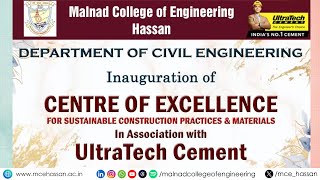 Inauguration Of Coe For Sustainable Construction Practices And Materials Mce Ultratech Cement