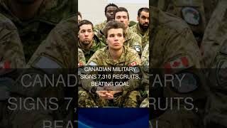Canadian military signs 7310 recruits beating goal