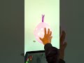 Challenge the staircase obstacle course and pop the colorful balloons. #shorts #experiment