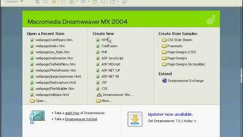 1.การเริ่มต้น dream-weaver mx 2004