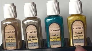 Swatches: 1966 Clairol Tinted Topcoats Vintage Nail Polish Try On!