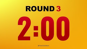 Boxing Timer 🔴 2 minute x 3 Rounds with 1 minute Breaks 🥊 (No Music)