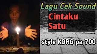 Lagu cek sound Cintaku Satu Tanpa Kendang Cover Dunia Cokek