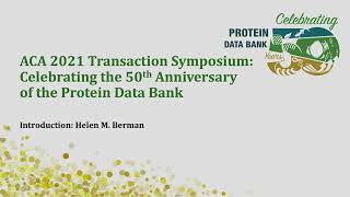 Day 2 Session Chair Intro | Helen Berman, Rutgers University