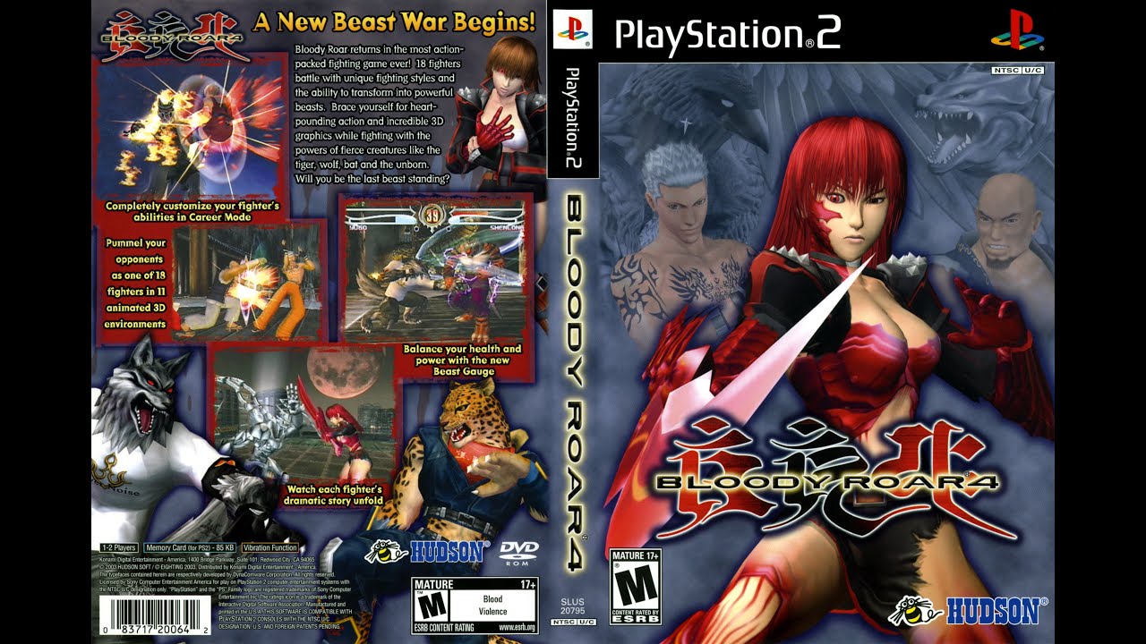 Bloody Roar 4 de ps2 en ps3 HFW/pkg YouTube