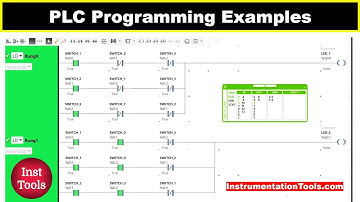 PLC Programming Examples: Condition-Based LED Control Via Switches