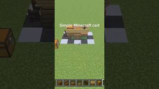 Simple Minecraft cart. #shorts #mctutorial #mcbuilds #minecraft #fyp