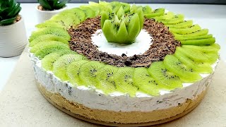 ?تشيز كيك بالكيوي?- Kiwi cheesecake - حلويات رمضانية باردة