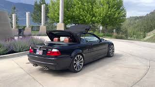 E46 M3 Convertible Roof Opening