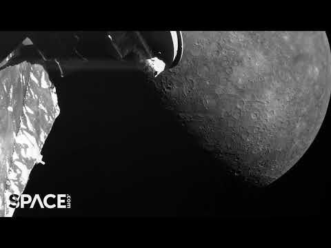 Этот видеоролик был создан на основе фотографий аппарата BepiColombo, который он сделал во время третьего близкого облета Меркурия