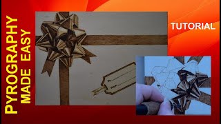 Wood Burning - Wrapped Up Christmas - pyrography tutorial