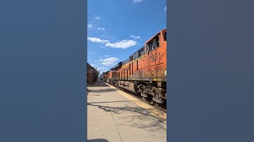 3 locomotive Lash-up Intermodal Freight Train