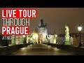 LIVE tour through PRAGUE at night by car (HONEST VLOG)