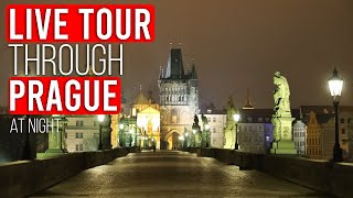 LIVE tour through PRAGUE at night by car (HONEST VLOG)