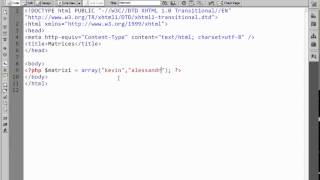 Matrices en PHP Parte 1