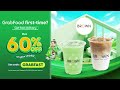 GrabFood First-Timer? Get 60% OFF with BROWN 💚☕️
