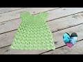 Vestido en relieve precioso tejido a crochet todas las tallas