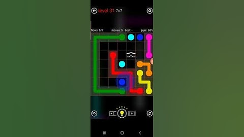 How to solve flow free bridge (challenge pack 7*7 level 31)