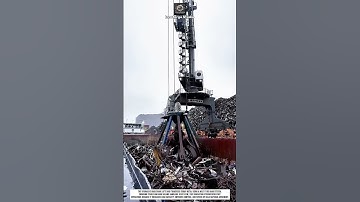 Lifting Scrap Metal Tool Innovation with Hydraulic Grab System for Port Handling #innovation