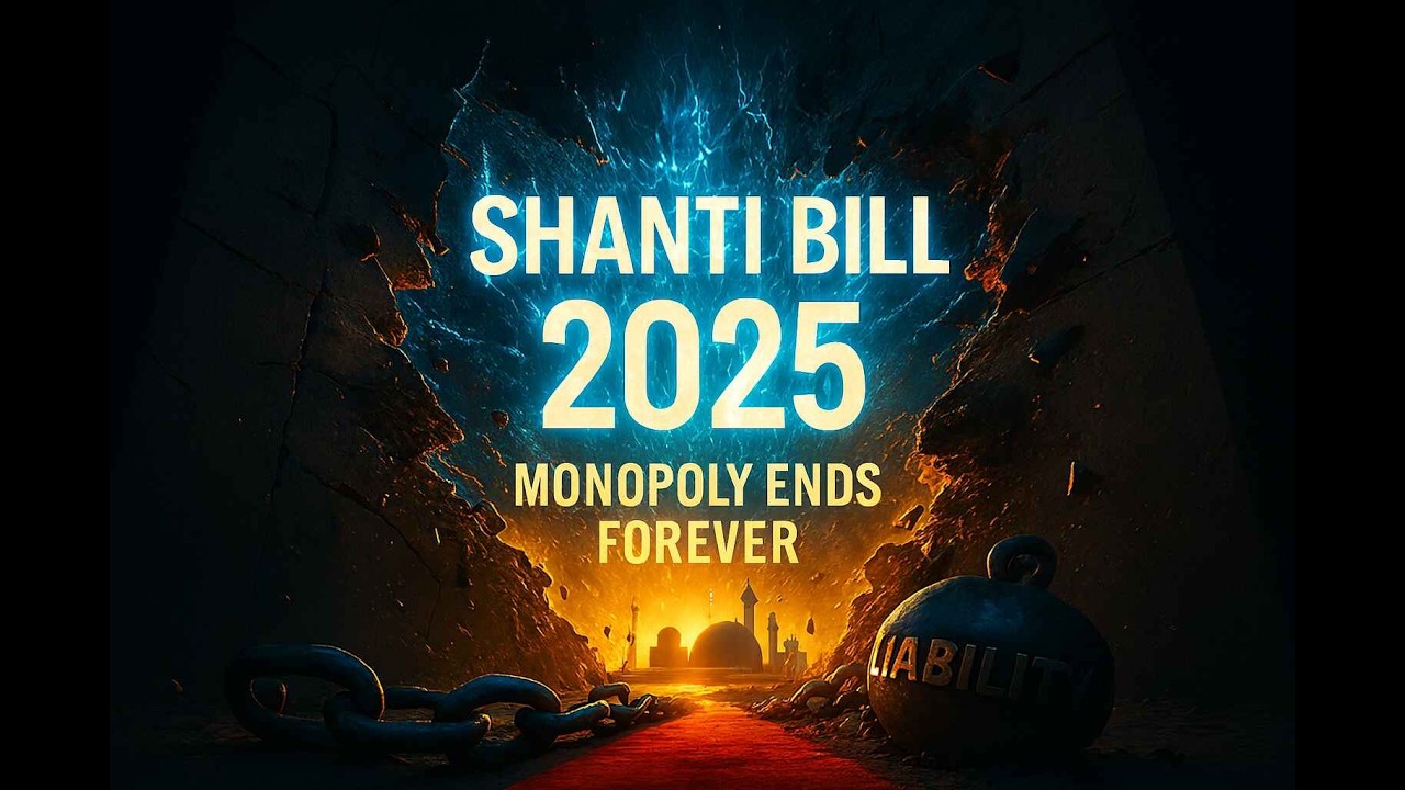 Private Players in India's Nuclear Sector? The Truth Behind SHANTI Bill 2025 & Net Zero Goal.