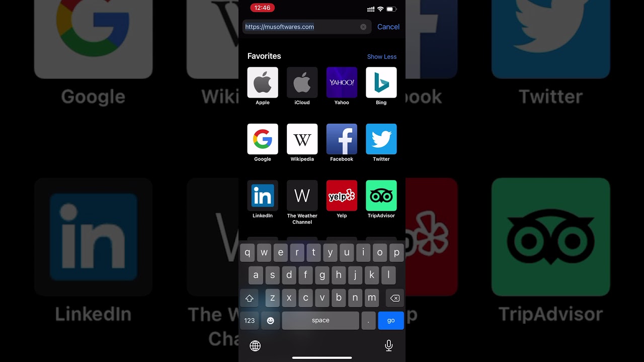 Musoftware | How to search for a word on website safari - iPhone