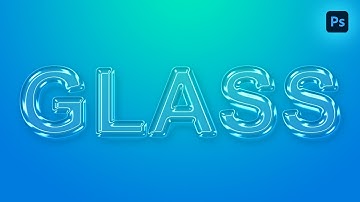 Glass Effect Text Design – Photoshop Tutorial 2025