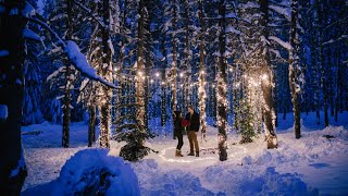 Twinkle Lights Surprise Proposal At The Snowy Trilium Lake Oregon: Dan &amp; Inna 01.18.20