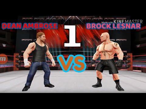 DEAN AMBROSE VS BROCK LESNAR